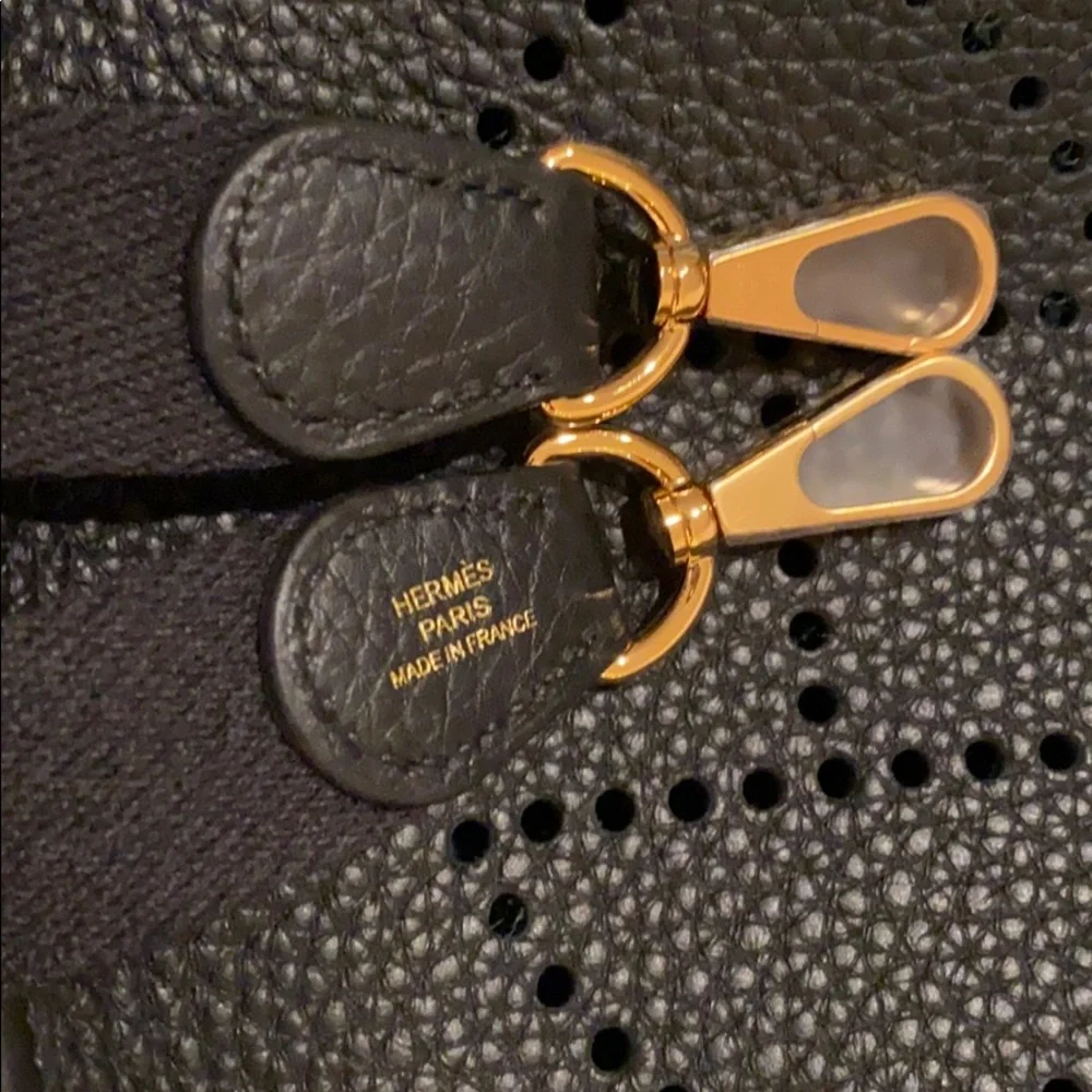 Hermès Evelyne 16 Bag (mini/TPM) Black and GHW